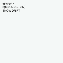 #F4F9F7 - Snow Drift Color Image